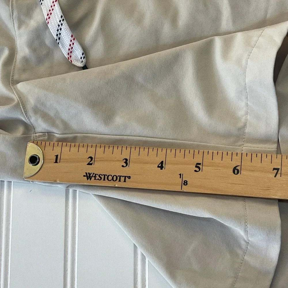 Chubbies Boys Khaki Performance Shorts Tan Elastic Waist Drawstring XL 18/20